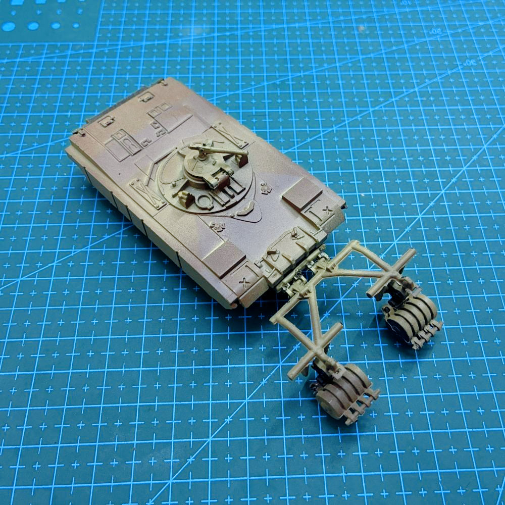 1/72 Scale M1 Panther II Mine-Clearing Vehicle Pre-built Plastic Collectible Model