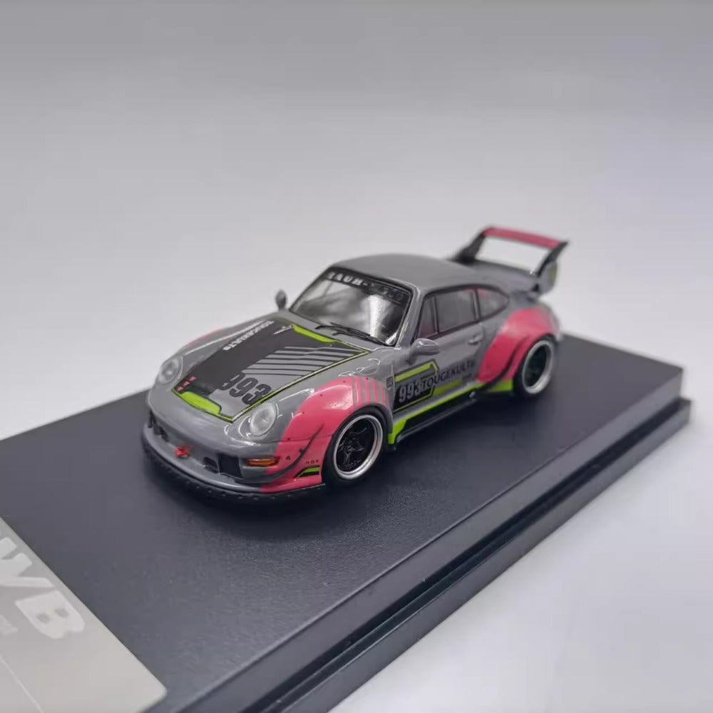 1/64 Scale RWB Porsche 911 (993) Sports Car Diecast Model