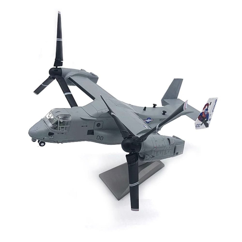 1/72 Scale Bell Boeing V-22 Osprey US Marines Tiltrotor Military Transport Aircraft Diecast Model