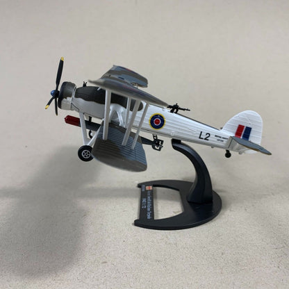 1/72 Scale 1942 Fairey Swordfish WWII British Biplane Torpedo Bomber Diecast Model Aircraft