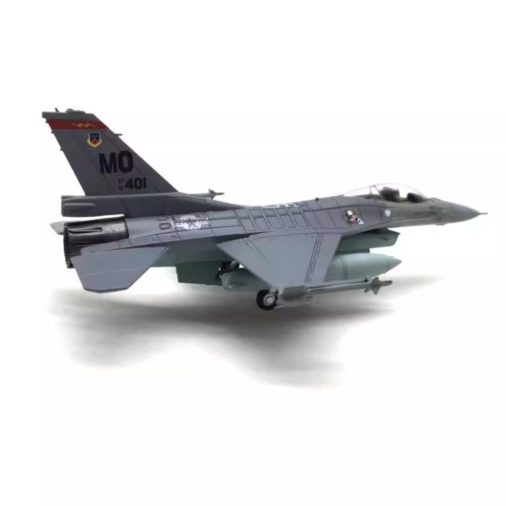 1/100 Scale USAF F-16C Fighting Falcon Multirole Fighter Diecast Model Aircraft