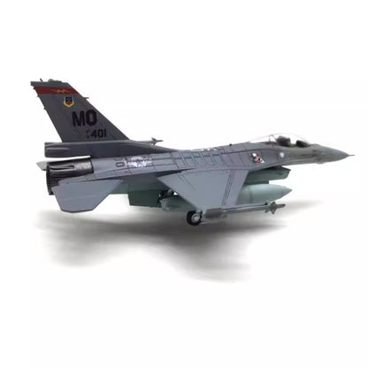 1/100 Scale USAF F-16C Fighting Falcon Multirole Fighter Diecast Model Aircraft