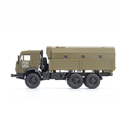1/72 Scale KamAZ-5350 Mustang Russian Military Truck Pre-built Plastic Collectible Model