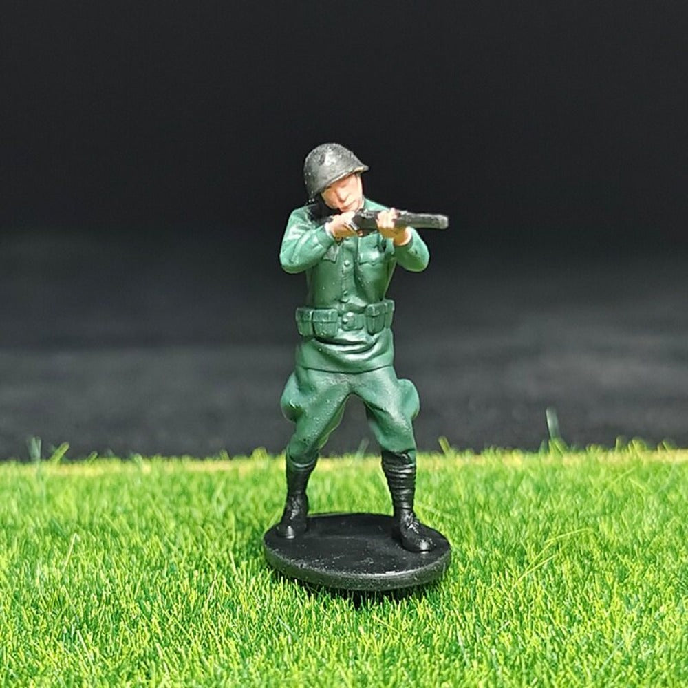 1/72 Scale WWII Soldiers Painted Miniature Figures for Model Dioramas