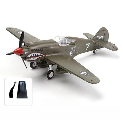 1/48 Scale Curtiss P-40 Warhawk WWII Fighter Bomber Pre-built Plastic Collectible Model Aircraft