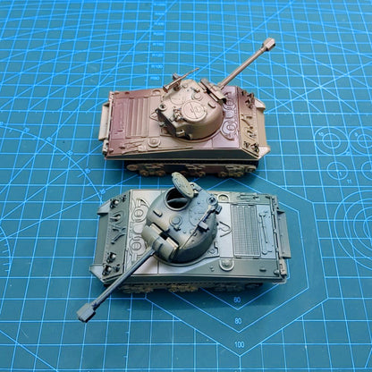 1/72 Scale M4A3 Sherman Medium Tank Pre-built Plastic Collectible Model