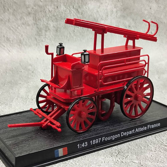 1897 Fourgon Depart Attele France Fire Engine 1/43 Scale Diecast Model