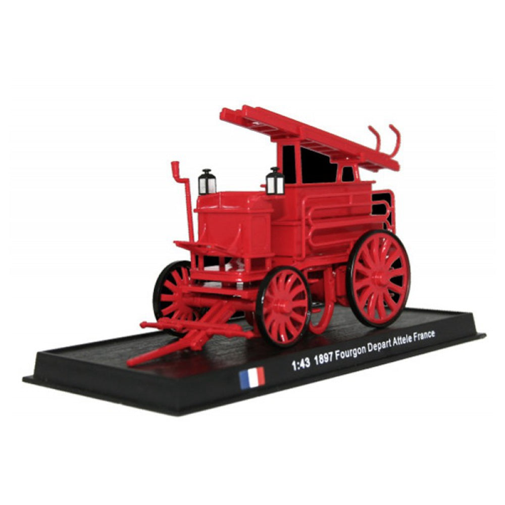 1897 Fourgon Depart Attele France Fire Engine 1/43 Scale Diecast Model