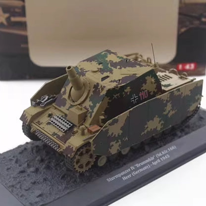 1/43 Scale 1945 Sturmpanzer Sd.Kfz. 166 Brummbär WWII German Armoured Infantry Support Gun Diecast Model