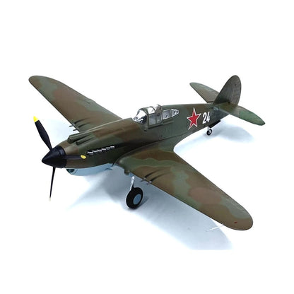 P-40 Warhawk Tomahawk Soviet Union fighter pre-built 1/72 scale plastic collectible WWII military aircraft model