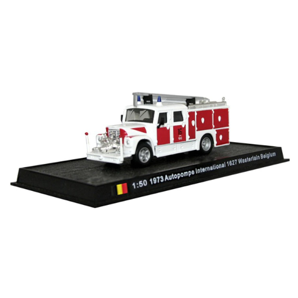 1973 Autopompe International 1627 Wasterlain Belgium Fire Engine 1/50 Scale Diecast Model