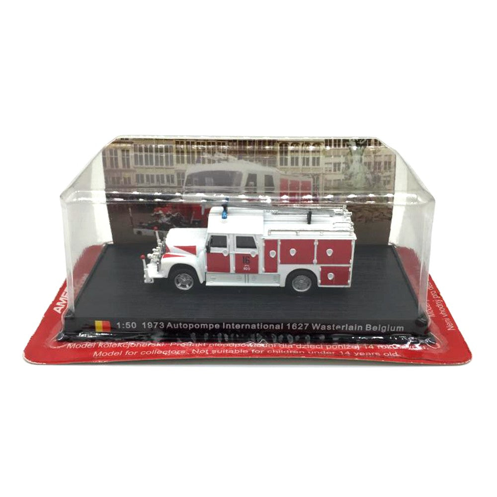 1973 Autopompe International 1627 Wasterlain Belgium Fire Engine 1/50 Scale Diecast Model