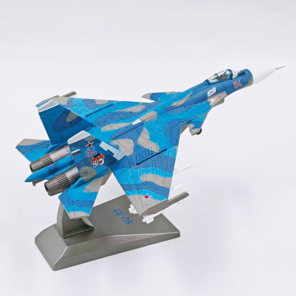 1/100 Scale Sukhoi Su-33 Flanker-D Soviet/Russian All-Weather Carrier-Based Air Superiority Fighter Diecast Model