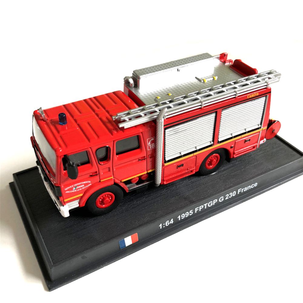 1995 Renault G230 France Fire Engine 1/64 Scale Diecast Model