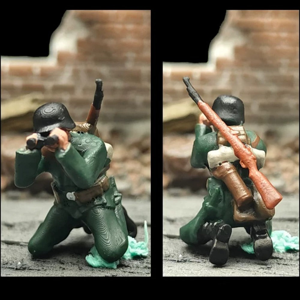 1/72 Scale German Soldiers Painted Figures Set for Model Dioramas
