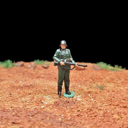 1/72 Scale WWII German Soldiers Painted Figurines Set for Model Dioramas