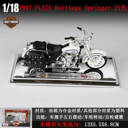 1/18 Scale 1999 Harley-Davidson FLSTS Softail Heritage Springer Diecast Model Motorcycle