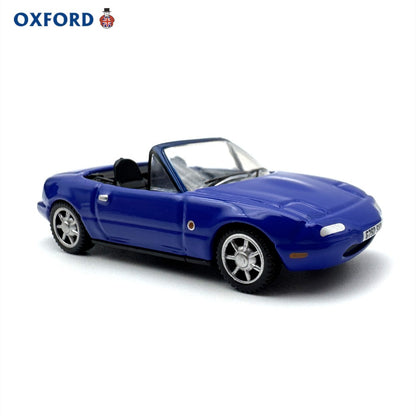 1/76 Scale Mazda MX-5 Sports Car Convertible Blue Diecast Model