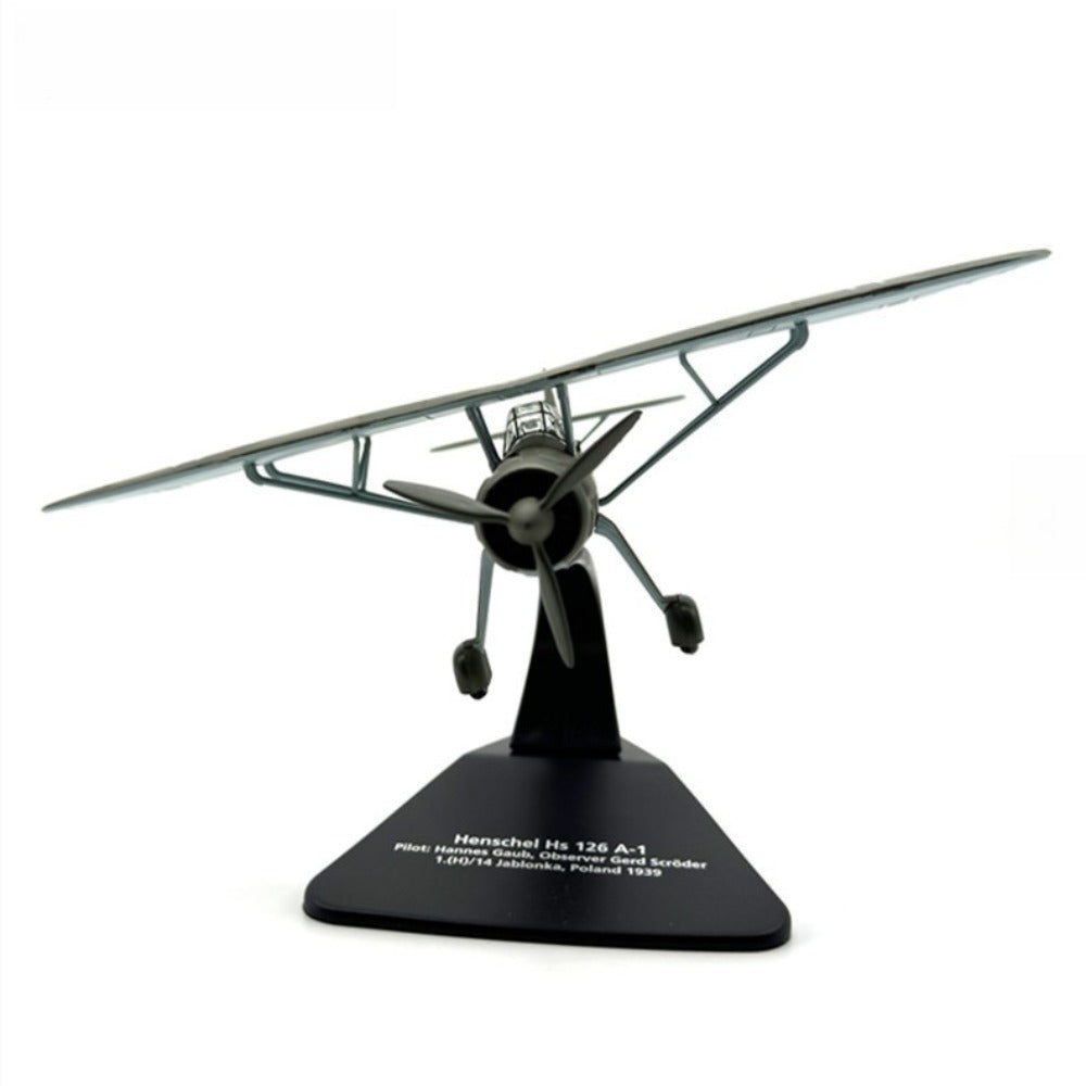 1/72 Scale Henschel Hs 126 German Reconnaissance Observation Aircraft Diecast Model