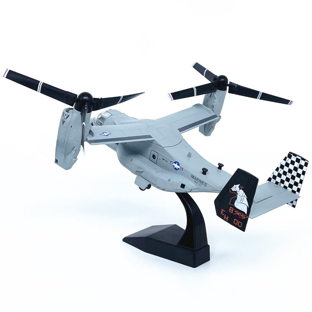 1/72 Scale Bell Boeing V-22 Osprey US Marines Tiltrotor Military Transport Aircraft Diecast Model