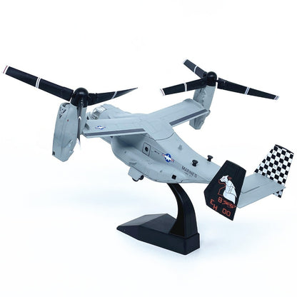 1/72 Scale Bell Boeing V-22 Osprey US Marines Tiltrotor Military Transport Aircraft Diecast Model