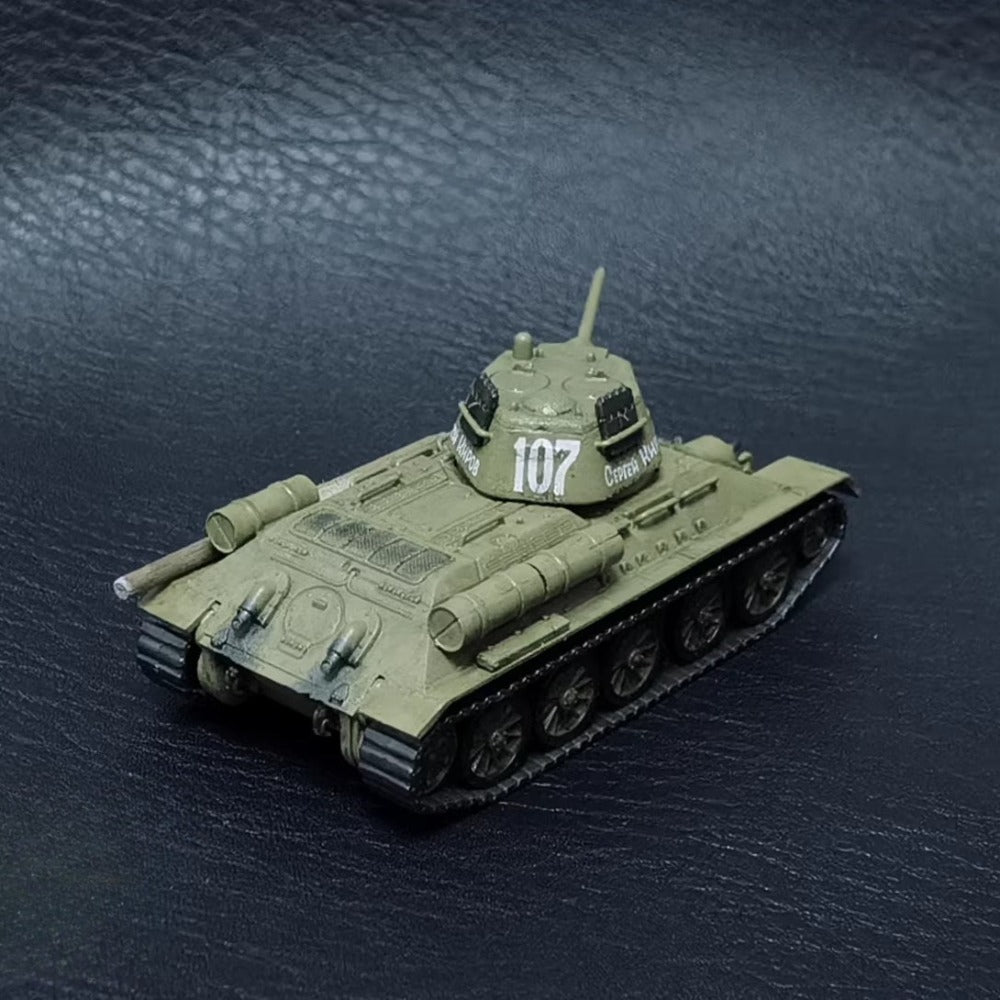 1/72 Scale T-34/76 WWII Soviet Medium Tank Pre-built Plastic Collectible Model