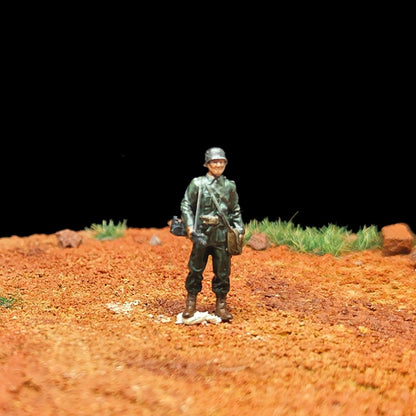 1/72 Scale WWII German Soldiers Painted Figurines for Model Dioramas