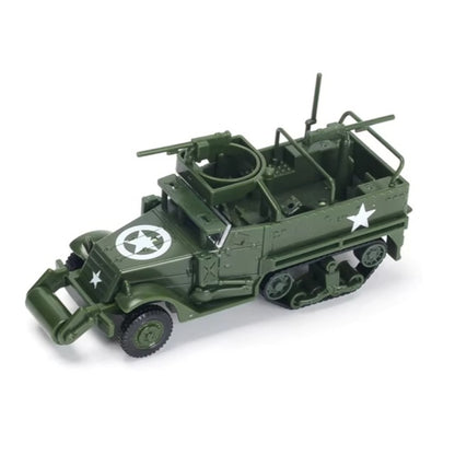 1/72 Scale M3A1 Half-Track US Armored Personnel Carrier Pre-built Plastic Collectible Model