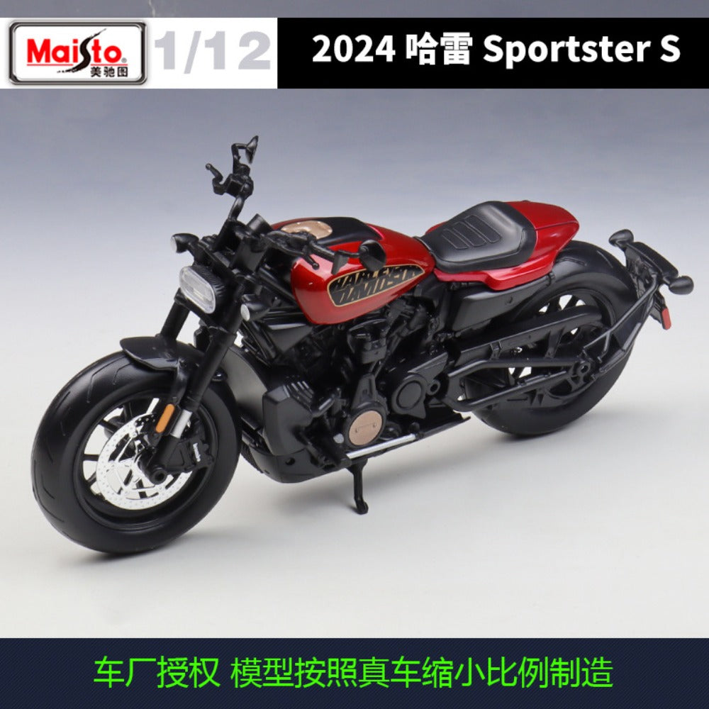 1/12 Scale 2024 Harley-Davidson Sportster S Diecast Model Motorcycle