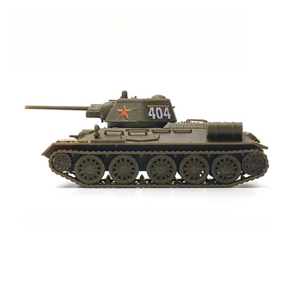 1/72 Scale T-34/76 WWII Soviet Medium Tank Pre-built Plastic Collectible Model