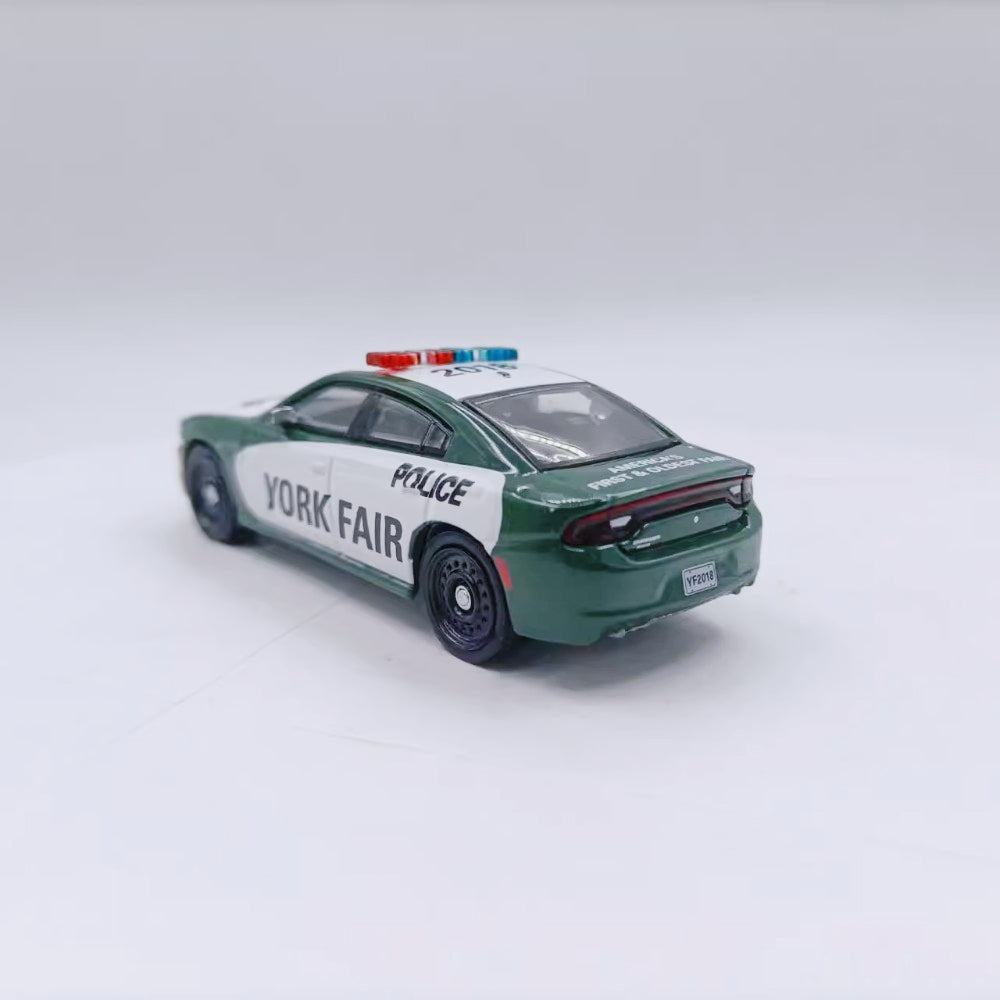1/64 Scale 2018 York Fair Dodge Charger Police Car Diecast Model