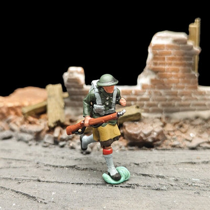 1/72 Scale Scotish Soldiers Painted Figures for Model Dioramas