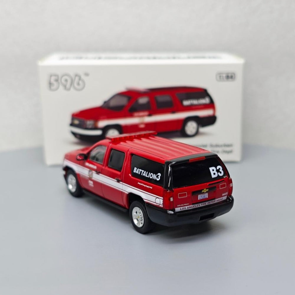 1/64 Scale Chevrolet Suburban LA Fire Department Van Diecast Model Car