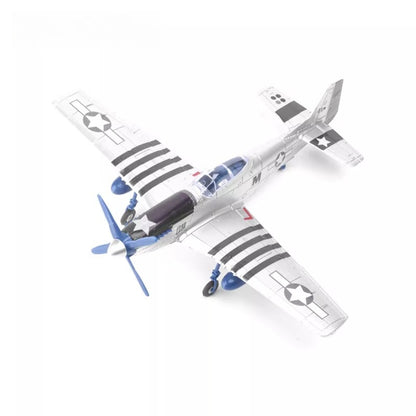 1/48 Scale North American Aviation P-51 Mustang US Fighter Pre-built Plastic Collectible Model Aircraft