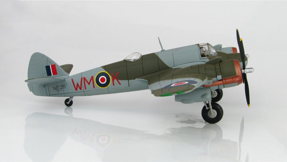 1/72 Scale 1944 Bristol Beaufighter Mk.VIF Night Fighter RAF Fairwood Common Diecast Model Aircraft