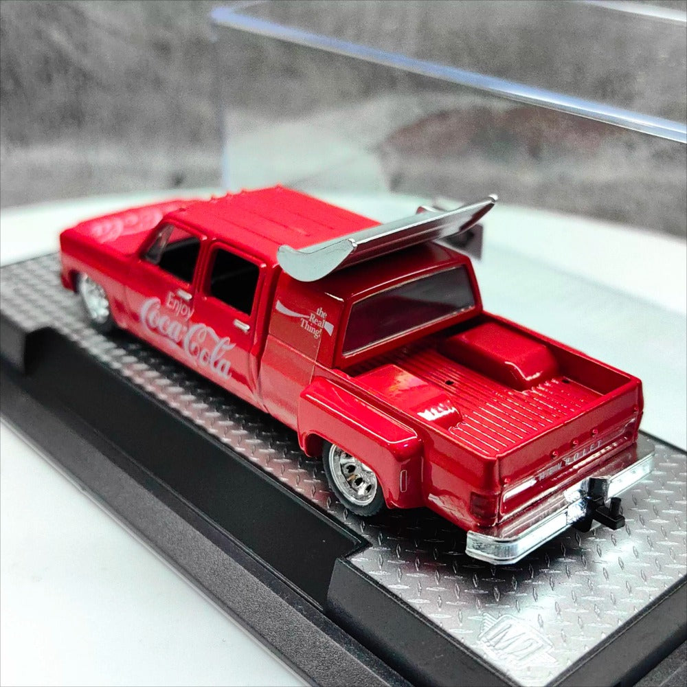 1/64 Scale 1973 Chevrolet Cheyenne Super 30 Coca-Cola Truck with Turbo Wing Diecast Model Car