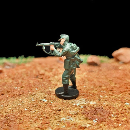 1/72 Scale WWII Army Soldiers Painted Figures for Model Dioramas