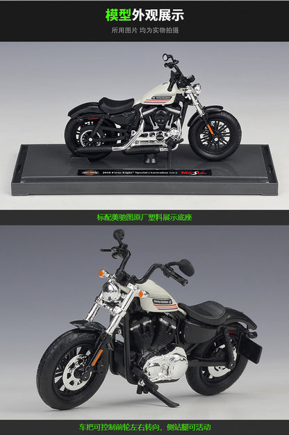 1/18 Scale 2018 Harley-Davidson Sportster Forty-Eight Special Diecast Model Motorcycle