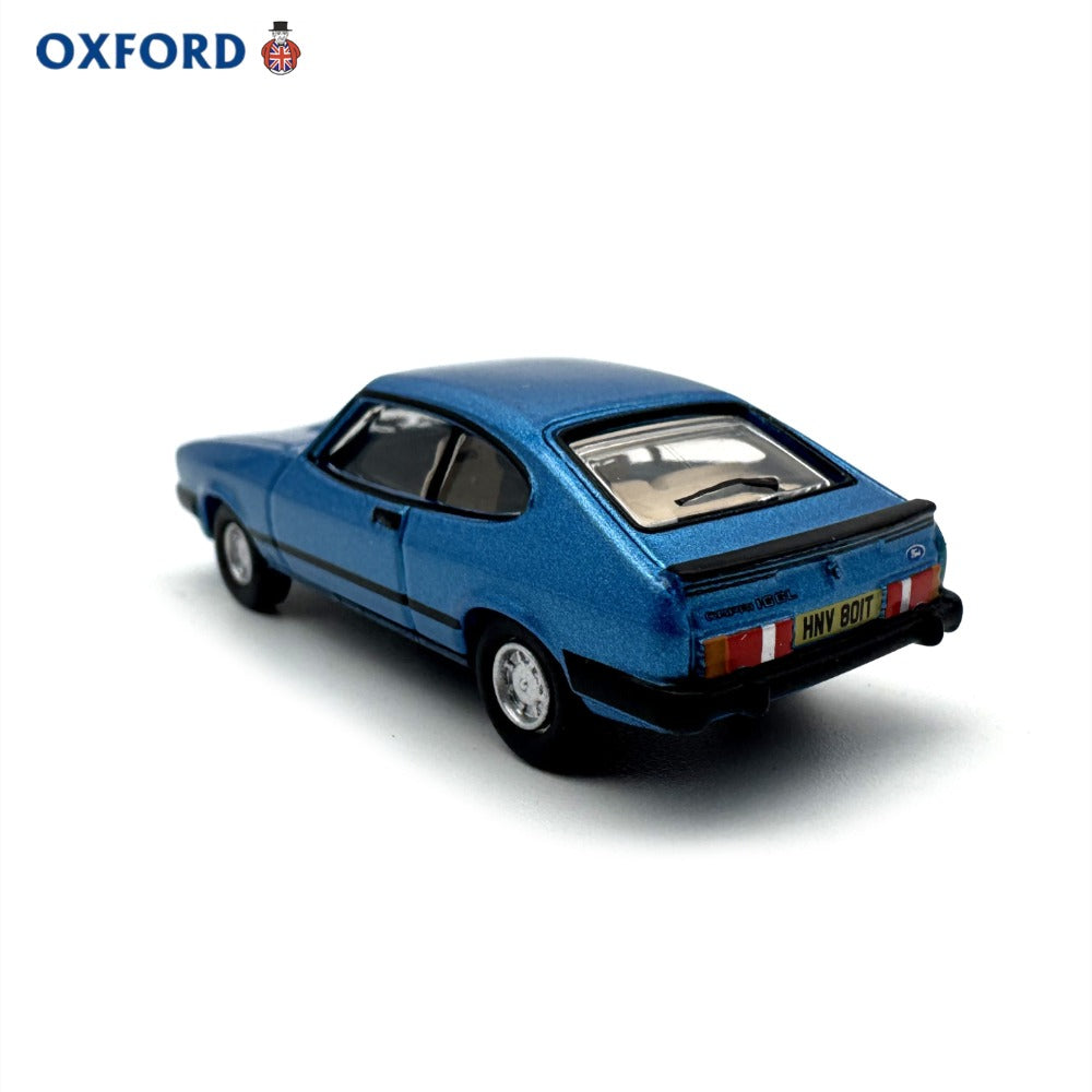 1/76 Scale Ford Capri Mk3 Blue Diecast Model Car