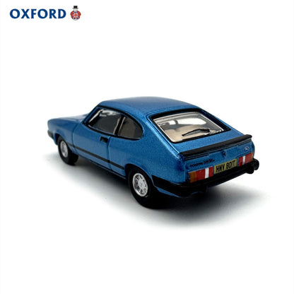 1/76 Scale Ford Capri Mk3 Blue Diecast Model Car