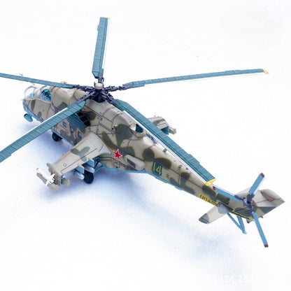 1/72 Scale Mil Mi-24P Helicopter Soviet Air Force Bagram Airfield Diecast Model