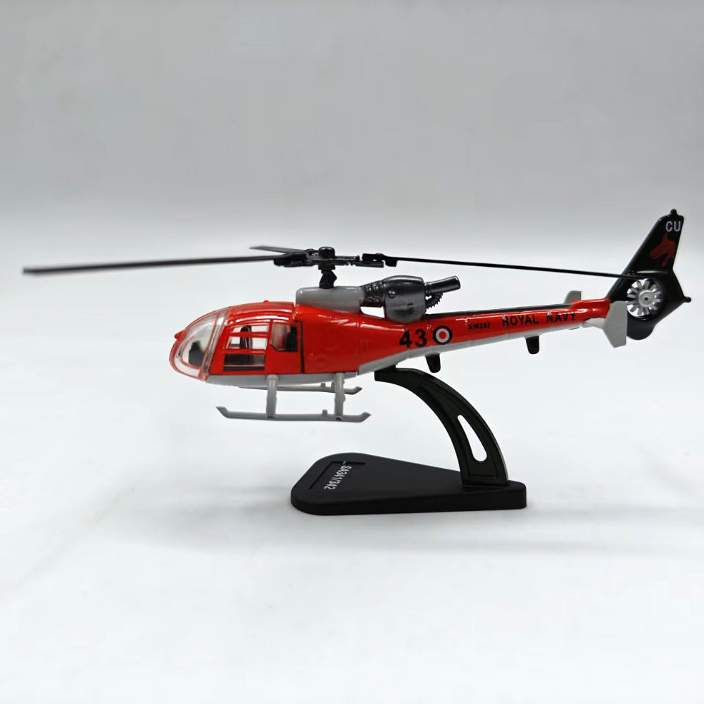 1/100 Scale Aérospatiale Gazelle SA 341 French Helicopter Diecast Model