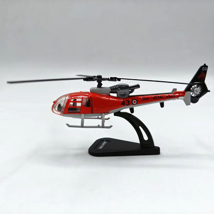 1/100 Scale Aérospatiale Gazelle SA 341 French Helicopter Diecast Model