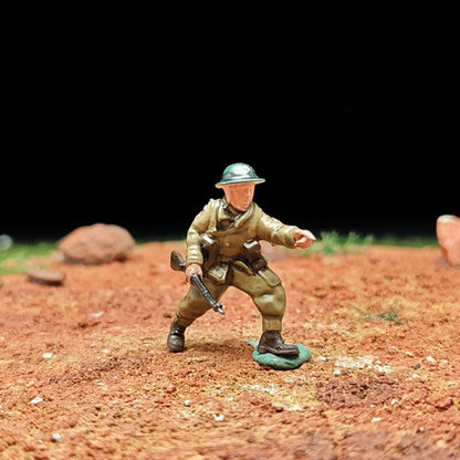 1/72 Scale Army Soldiers Painted Figures for Model Dioramas