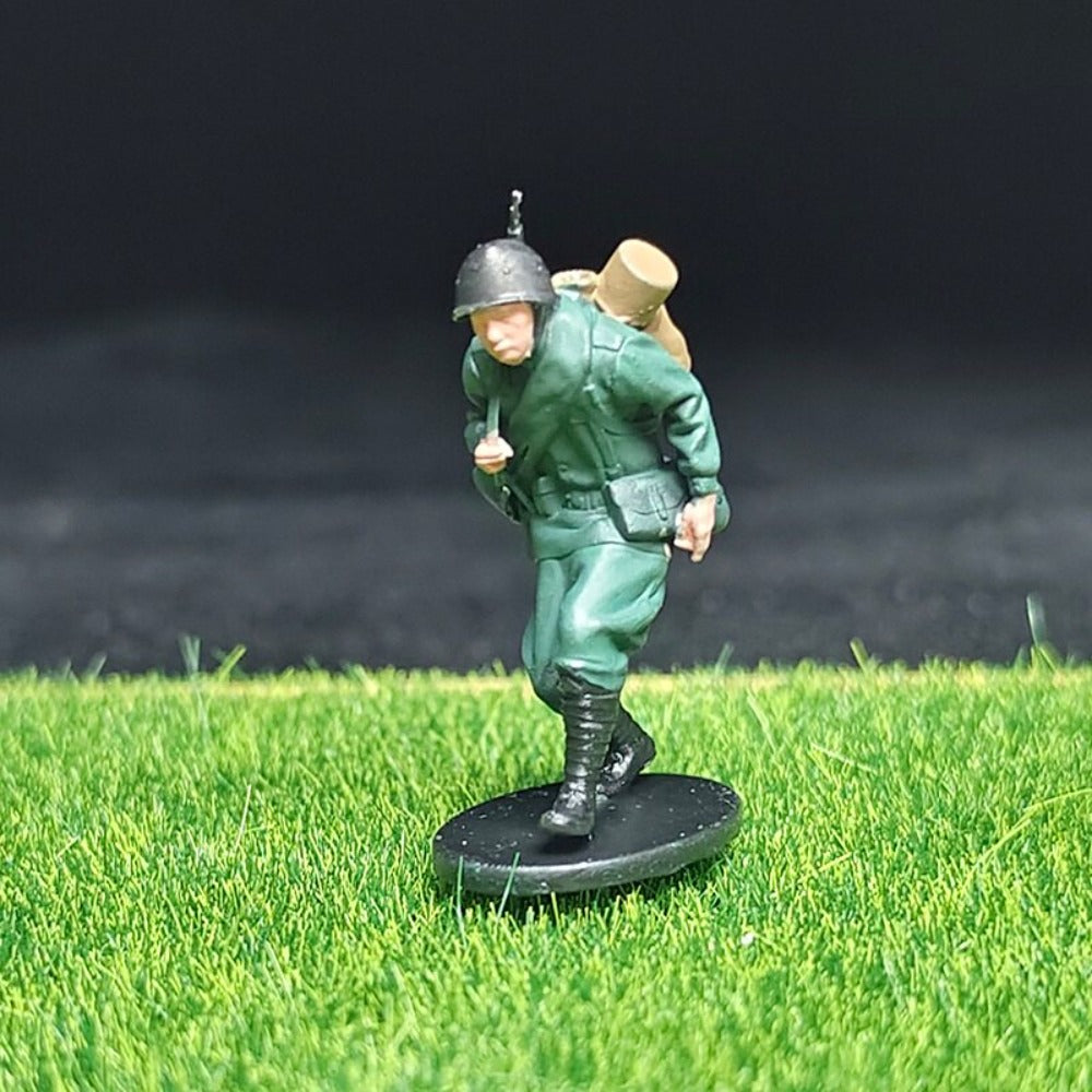 1/72 Scale WWII Soldiers Painted Miniature Figures for Model Dioramas