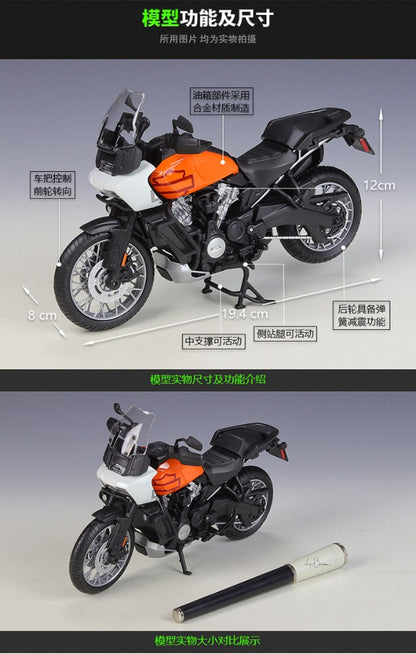 1/12 Scale 2021 Harley-Davidson Pan America 1250 Diecast Model Motorcycle