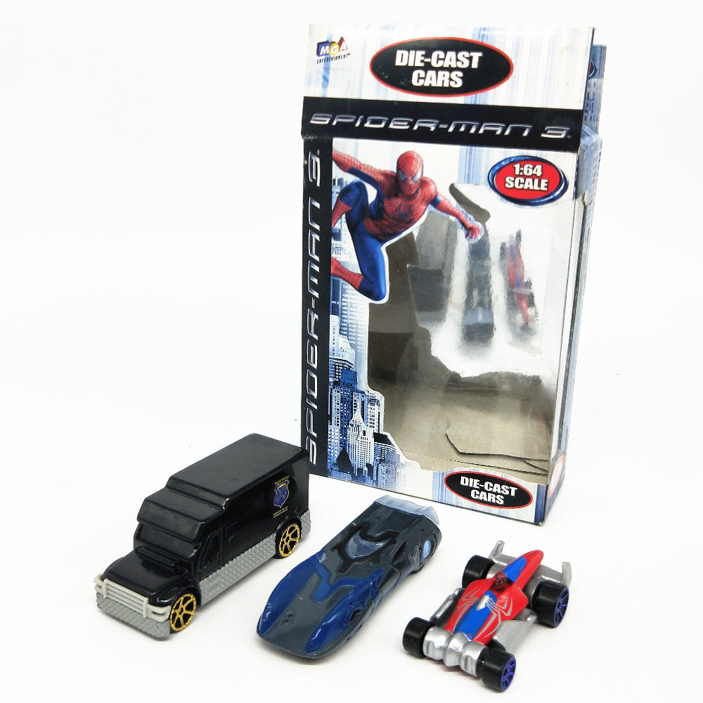 1/64 Scale Spider-Man 3-Vehicles Set Diecast Model Cars