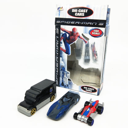 1/64 Scale Spider-Man 3-Vehicles Set Diecast Model Cars