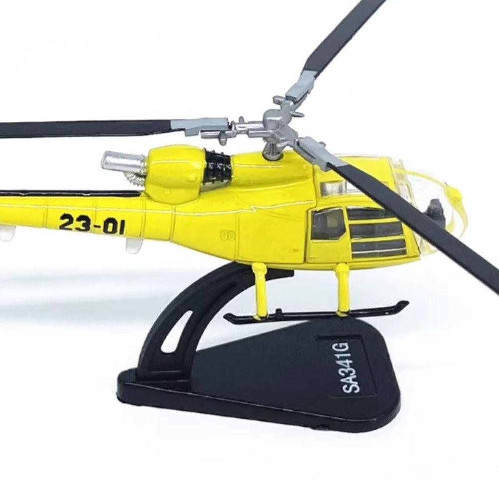 1/100 Scale Aérospatiale Gazelle SA 341 French Helicopter Diecast