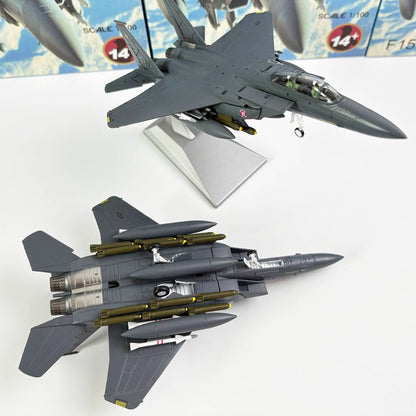 1/100 Scale McDonnell Douglas F-15E Strike Eagle USAF Fighter Diecast Model Aircraft